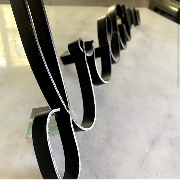 DREAM Black Iron Metal “dream” shelf decor tabletop freestanding sign 21”x7” - Picture 2 of 12